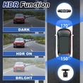 thumbnail image 3 of DFITO 4-Channel Dash Cam with 1080P Front, Inside & Rear Cameras, Night Vision, HDR, Loop Recording & 24HR Parking Mode, 3 of 10
