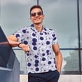 thumbnail image 4 of Balery Daisies Flowers Camisa Polo de Hombre con Estampado, de Manga Corta y Tejido Medio, Camisa Tipo Golf Polo-3X-Large, 4 of 6