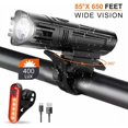 thumbnail image 4 of Luces para bicicleta NQ Luz LED recargable delantera y trasera 2000 mAh, 4 of 5