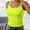 Light Green2, variant on SHITINN Women Spaghetti Strap Neck Ribbed Tank Tops Slim Fitted Camisole Basic Sleeveless Layering Shirts 5 Way Bra Crop Tops with Designs 4x for Women Athletic Tops for Women Pack Birthday Top for