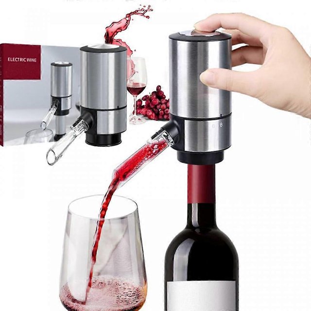 Electric Wine Aerator Pourer,Portable Automatic Wine Aerator, One-Button Smart Wine Dispenser for Red and White Wine