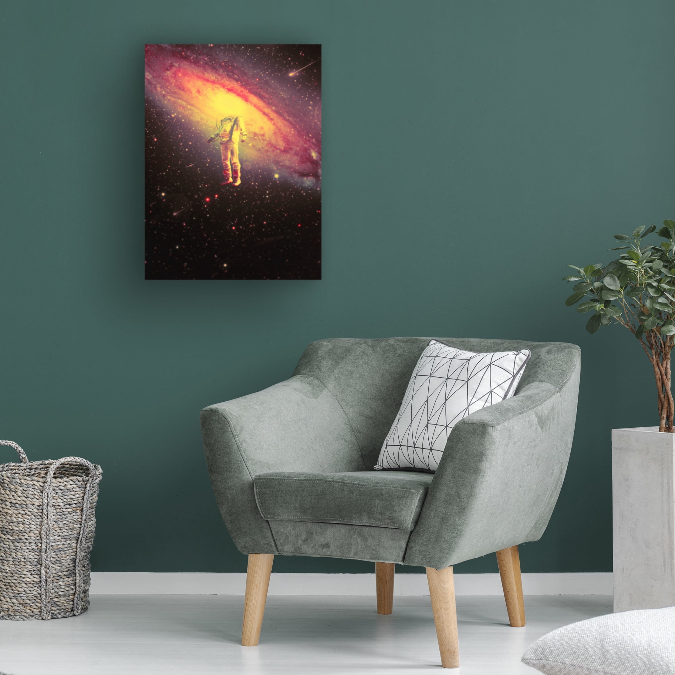 Canvas Wall Art - Francis Minoza 'Mr. Galaxy' Wall Art for Living Room, Bedroom, or Office D?cor by Trademark Fine Art - 24 x 32 Inches