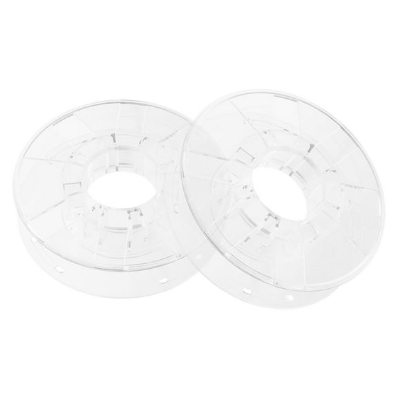 OFFIGAM 1.75mm Transparent Plastic 3D Printer Filament Spool, 2-Pack Compact Design for Easy Storage and Home 3D Printing