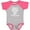 Baseball Heather and Hot Pink, variant on Inktastic Future Helicopter Pilot Like Daddy Boys Baby Bodysuit