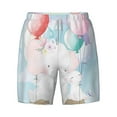 thumbnail image 4 of Lsque Mens Swim Trunks Cute Elephant Pattern - Bathing Suit Compression Liner - Beach Swim Shorts Swimwear - (S-3XL) - Stretch Quick Dry -Large, 4 of 9