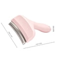 thumbnail image 3 of Pet Deshedding Brush Curved Stainless Steel Blade Grooming Comb Shedding Tool For Medium Long Haired Dogs And Cats, 3 of 9