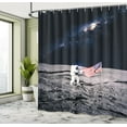thumbnail image 5 of Ambesonne Space Shower Curtain, Milky Way American Flag, 69"Wx75"L, Brown Blue, 5 of 5