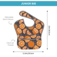 thumbnail image 4 of Hirioo Various Oranges for Baby Waterproof Pocket Bib Adjustable Closed for Babies Toddlers with Large Pocket 6-24Months, 4 of 8