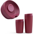 thumbnail image 2 of Replacement Slider Lid for Owala SmoothSip 20oz & 12oz, Top Cover Compatible with Owala 24oz Coffee Tumbler, Coffee Travel Mugs Leakproof Accessories, BPA-Free (Black Cherry), 2 of 9