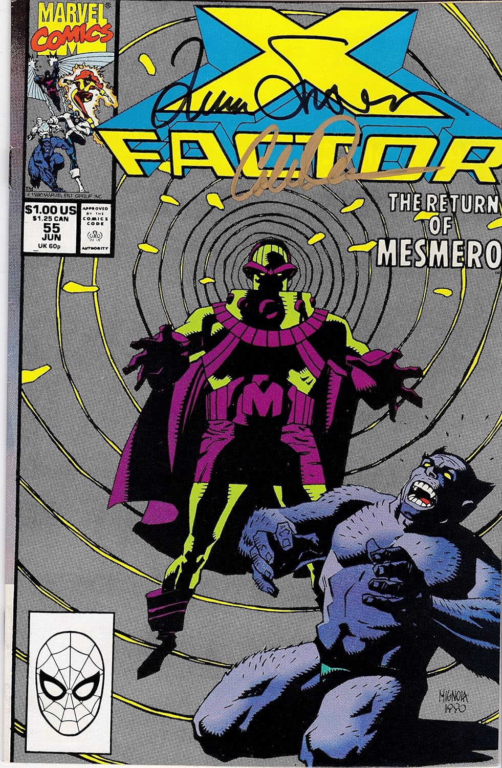 X-Factor #55 VF/NM Signed Louise Simonson and Colleen Doran
