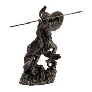 Athena Greek Goddess Throwing Javelin Statue Sculpture Minerva