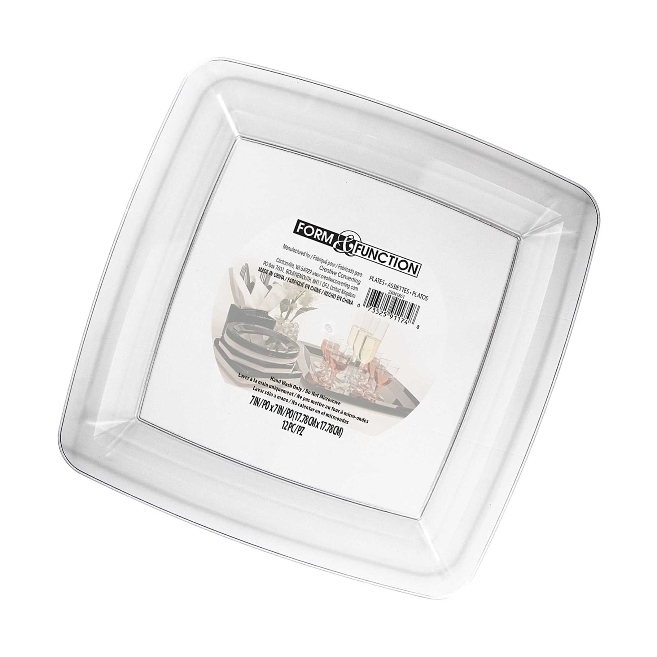 Creative Converting 23041861 Plastic Dessert Plate 7 Clear Creative Converting 23041861 Plastic Dessert Plate 7 Clear