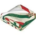thumbnail image 4 of Yibo Retro Red and Blue Flags Blanket Flannel Soft and Comfortable Anti-static Bed Sofa Blanket, 4 of 6