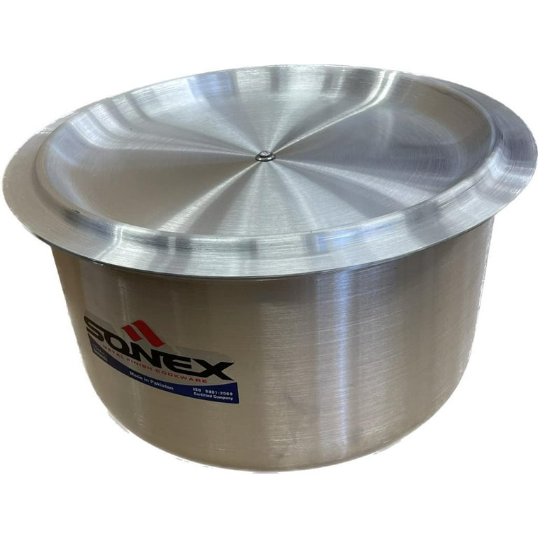 Sonex Big Aluminium Cooking Pot, Size # 10 - 40cm Diameter, 30 Ltr