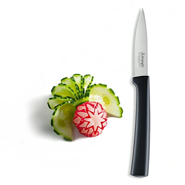 Louis Tellier 7619108 Paring Knife w/ 3" Stainless Steel Blade & Black Polypropylene Handle