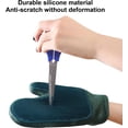thumbnail image 5 of (Verde menta) Guantes de aseo 2 guantes de masaje para perros y gatos, cepillo suave para quitar el pelo, eficaz liberación de moho, guante ajustable para mascotas, guantes de silicona para quitar el, 5 of 5