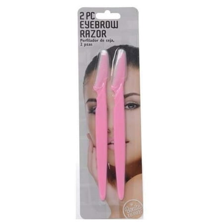 DDI 2329815 Eyebrow Razor - Pink, 2 Pack case of 144