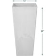 thumbnail image 4 of Arcadia Garden Products 13x13x28" PSW Contempo Tall Square Planter, Cement, 4 of 8