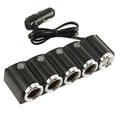 thumbnail image 1 of 4 Ways Multi Car Cigarette Lighter Socket Splitter USB Plug Charger DC 12V-24V, 1 of 11