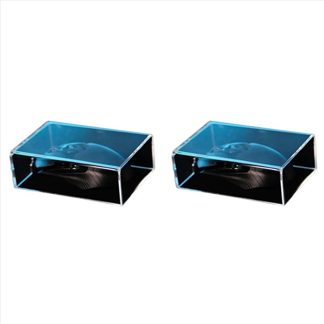 2X Acrylic Computer Mouse Dust Cover Transparent Air Cover Home Office Gaming Mouse Dust Cover Dustproof and Water-Proof