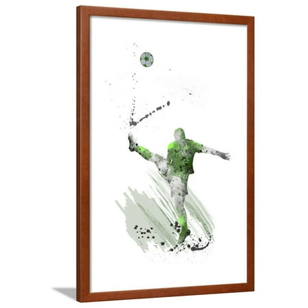 Soccer Player 03 Framed Print Wall Art By Marlene Watson