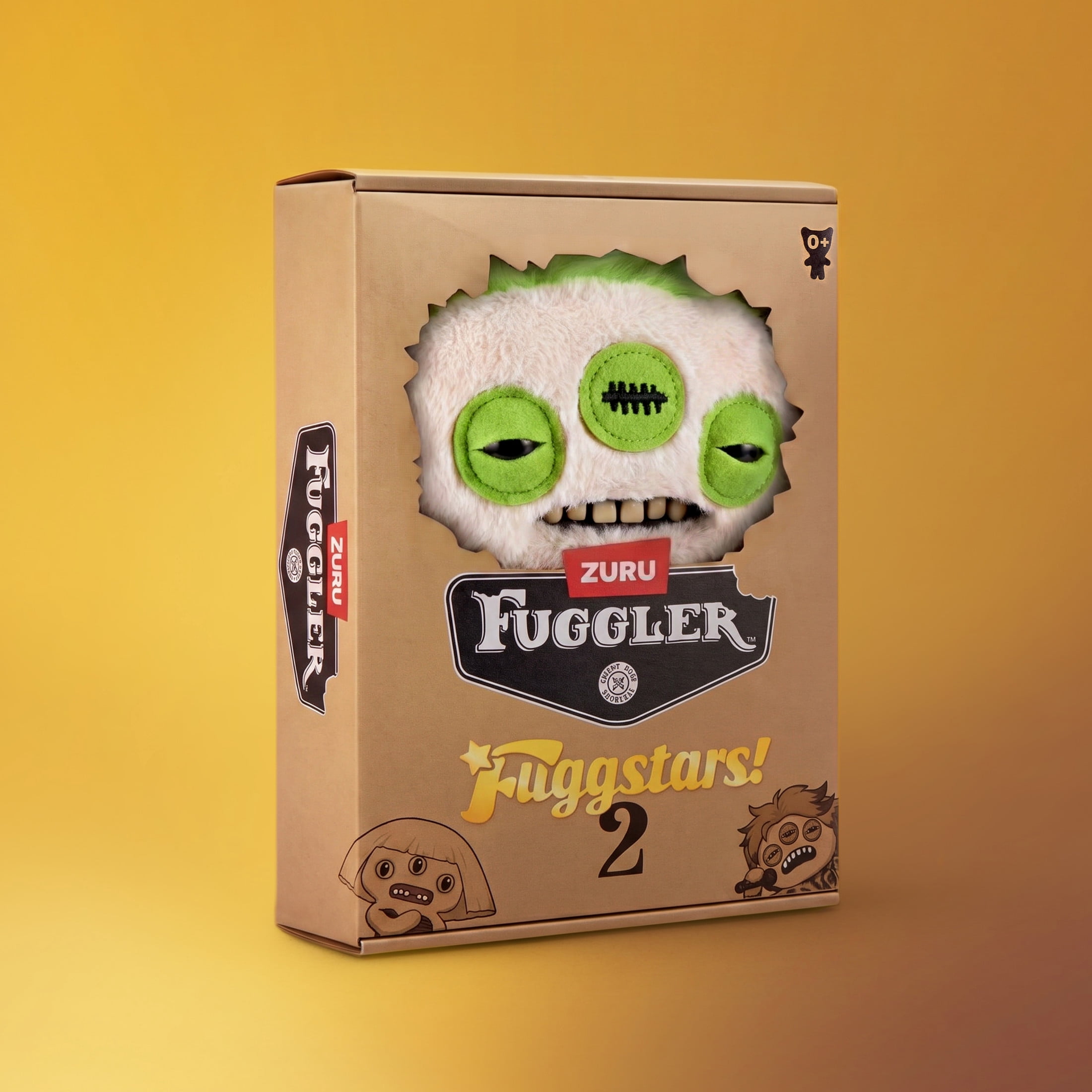Fuggler Fugg Stars Series 2 9 Inch Plush Collectible Toy (Eyelish) by ZURU Featuring Funny Ugly Monster Design with Wild Expressions, Unique Personalities, and Chaotic Style for Fans and Collectors