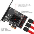 thumbnail image 7 of MZHOU PCIe SATA Card 6 Ports With 6 Cables and Low Profile Bracket, 6 Gbps PCIe Card, Support 6 SATA 3.0 Devices (ASM1166 Chip), 7 of 7