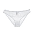 thumbnail image 1 of Lingerie Transparente en Maille pour Femmes Soutien-Gorge Brodé et String et Bas, 1 of 4