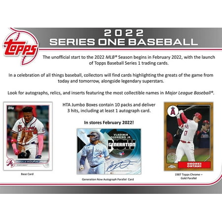 2022 MLB Topps Baseball S1 Jumbo Pk