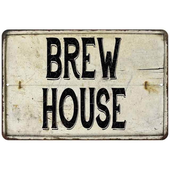 Brew House Vintage Look Chic Distressed 12x18112180020130