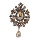 thumbnail image 5 of Broche Pin decoración diseño Vintage elegante insignia mujeres broches alfileres Pin para camisa Marrón claro, 5 of 8