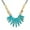 Blue, variant on Bling Jewelry Womens Tribal Spike Gemstone Collar Necklace Irregular Beads Gold