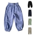 thumbnail image 4 of FDDMis Training Pants Big and Tall Work Pants Flare Yoga Pants with Pockets Kid Clothes Girls Clothes 3t Girls Size 10-12 Preppy Clothes 10-12, 8-9 Years, 4 of 4