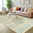 thumbnail image 4 of Ultrug Soft Boho Area Rug Moroccan Geometric Rugs Washable Carpet for Bedroom Living Room Home Decor,5'x8',Yellow Green, 4 of 7