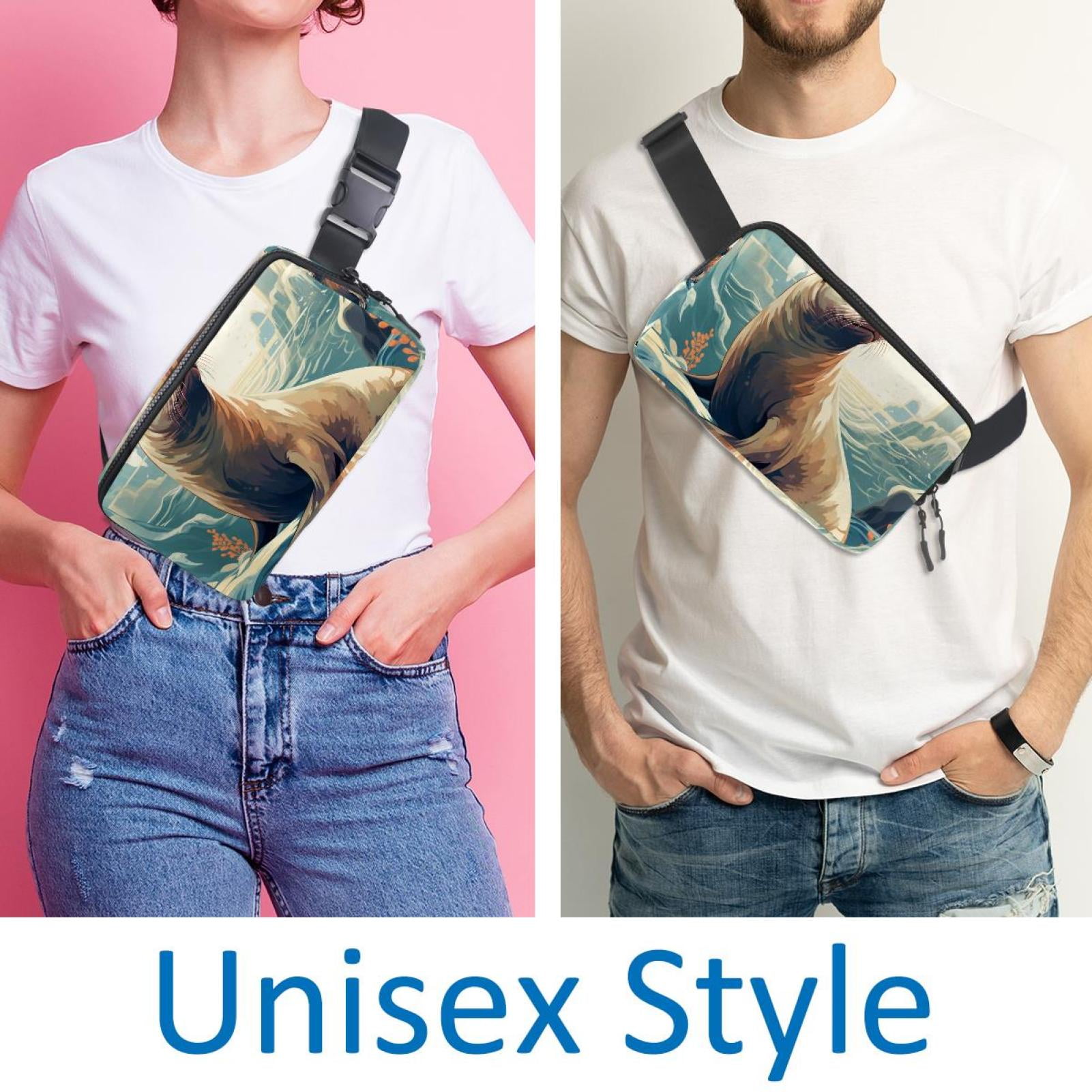 Sea lion Lightweight Adjustable Waist Pack with Extension Strap - Unisex Fanny Pack Money Belt