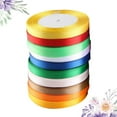 thumbnail image 2 of CIMAXIC Wedding 12pcs 1cm Gift Wrapping Ribbons Silk Satin Polyester Ribbons Decorative Riband for Wedding Party Decorations DIY Craft (Random Colors),866.14"X0.39"X0.04", 2 of 4