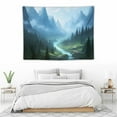 thumbnail image 3 of COMIO  Forest Tapestry for Bedroom Aesthetic Nature Mountain Tapestry Wall Hanging Plant Tree Tapestries Scenic Green Landscape Home Decor Nature Poster for Dorm Office Living Room, 3 of 7