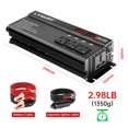 thumbnail image 4 of 1300W/2600W Peak Power Inverter DC 12V to AC 110V, 4 AC Outlets & 4 USB Ports (3.1A), Modified Sine Wave Car Inverter with LED Display for RV, Truck, Camping, Home, Emergency Power Black, 4 of 11