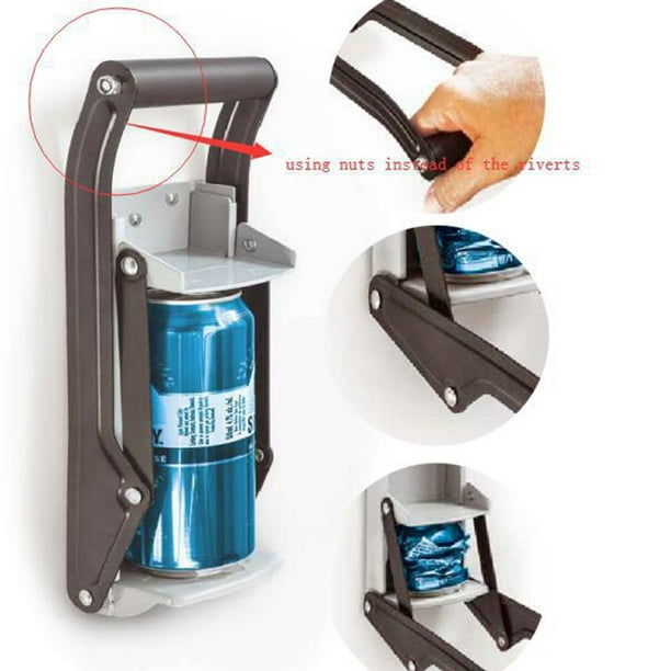 Heavy Duty Can Crusher Designed to Recycle and Crush 16 oz Cans Wall
