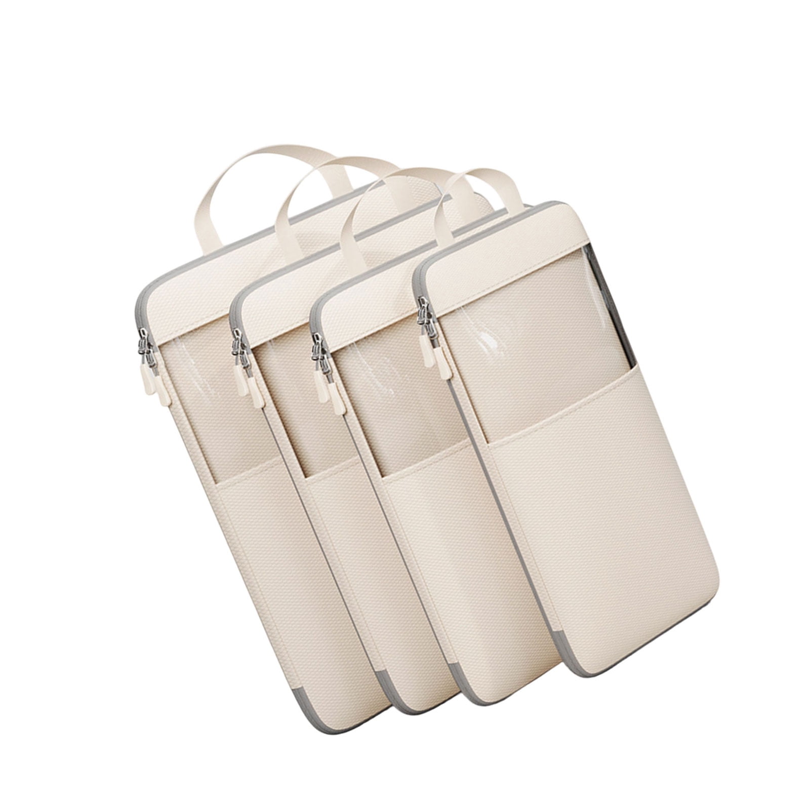 Pack of 4 Space Saving Travel Packing Cubes Convenient Travel Storage Holder Bag Compressible Packing Organizers