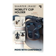 Sharper Image Walker Cup Holder for 1 Round Bars, Fits Cups & Bottles Up to 3, Mobility Aid Accessory