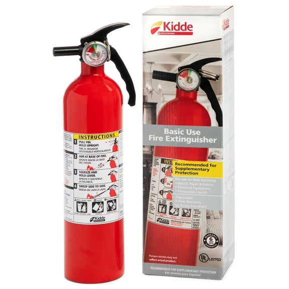 Kidde 1A10BC Basic Use Fire Extinguisher, 2.5 lbs