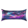 thumbnail image 3 of Space Cat Standard Size Satin Pillowcase 20''x26'' Double-Sided Print Soft Wrinkle Resistant, 3 of 9