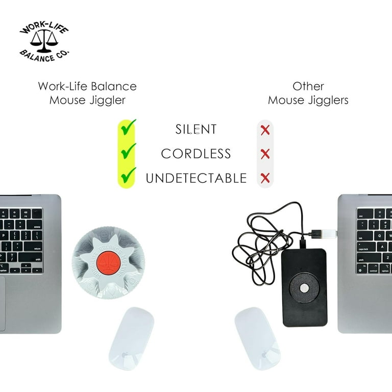 Mechanical Mouse Jiggler Undetectable Device - No USB No Required, Keeps  Mouse Moving and Computer Awake - 