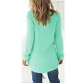 thumbnail image 3 of Chandail en Molleton Duveteux d'Hiver pour Femmes, Chandail Simple, Hauts, Blouse, 3 of 3