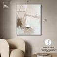 thumbnail image 5 of Pale Textured Silence I Framed High-Gloss Acrylic Glass Wall Art Neutral Boho by Art Remedy, White Frame, 30 x 36, 5 of 7