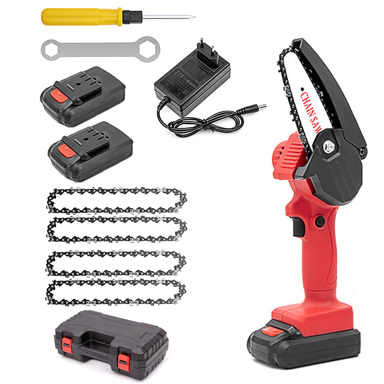 Onever 24V Electric Portable Chainsaw Handheld Pruning Shears Chainsaw