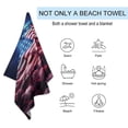 thumbnail image 2 of Independence Day Of The United States Flag Ultra Fine Fiber Beach Towels for Travel And Quick Drying Absorbent Towels for Swimming, 2 of 7