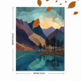 thumbnail image 3 of Vibrant Heather Field Canvas Landscape Print, Nature Style Household Wall Decor, 3 of 8