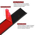 thumbnail image 3 of Uxcell 22mm x 3000mm Flexible TPE Self Adhesive U-Shape Veneer Edging Edge Banding Black, 3 of 6